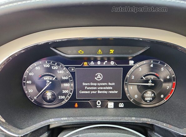 SCBDG4ZG2PC004678 2023 BENTLEY OTHER Silver ხელსაწყოთა პანელის ხედი
