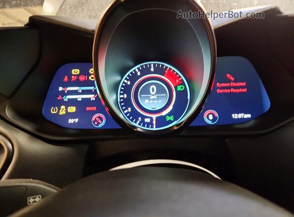 SCFSMGAW2KGN02660 2019 ASTON MARTIN VANTAGE Gray Սարքավորումների վահանակի տեսք