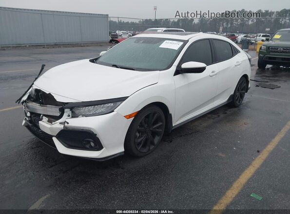 SHHFK7H98KU224538 2019 HONDA CIVIC Белый Передняя левая четверть