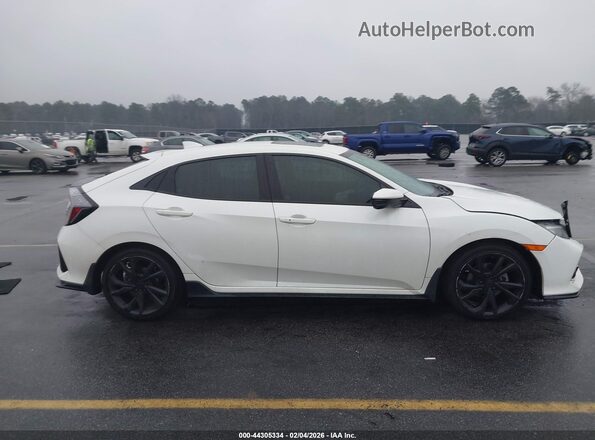 SHHFK7H98KU224538 2019 HONDA CIVIC Белый Вид задней части салона