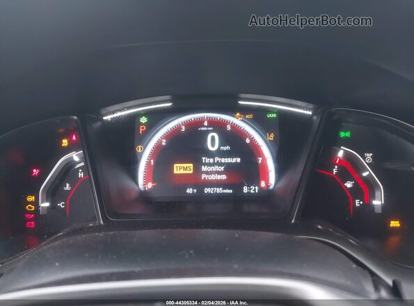 SHHFK7H98KU224538 2019 HONDA CIVIC Белый Вид задних сидений