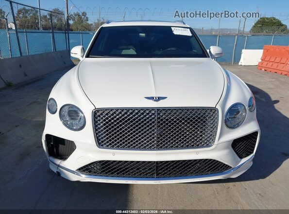 SJAAM2ZV6MC035120 2021 BENTLEY BENTAYGA White Vista del cuadro de instrumentos