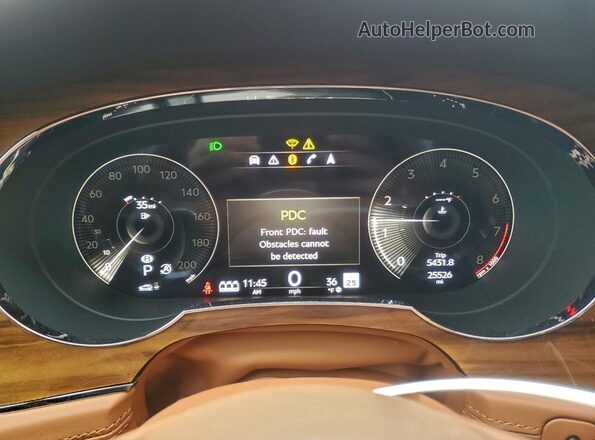SJAAM2ZV8MC033708 2021 BENTLEY BENTAYGA Белый Вид щитка приборов