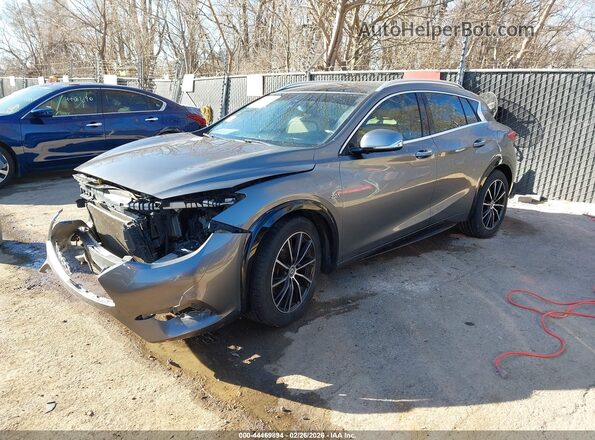 SJKCH5CP7KA008697 2019 INFINITI QX30 Gray Front left