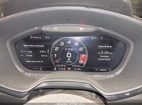 TRUC1AFV8H1010404 2017 AUDI TT Black Rear seats view