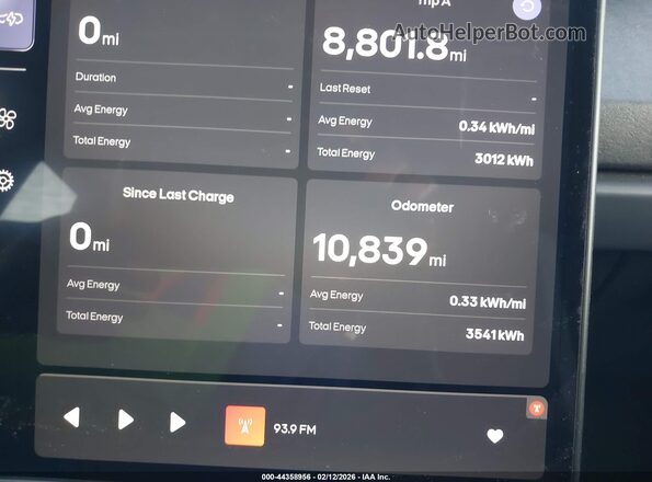VCF1ZBU26PG002323 2023 FISKER OCEAN Light Blue Հետևի նստատեղերի տեսք