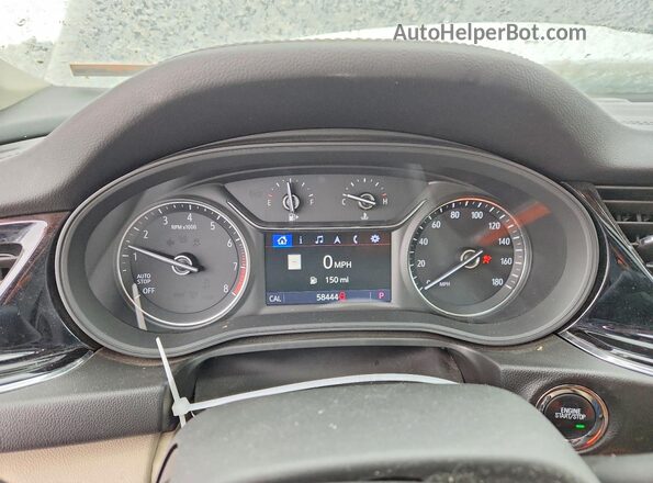 W04GV8SX9K1014446 2019 BUICK REGAL Blue ხელსაწყოთა პანელის ხედი