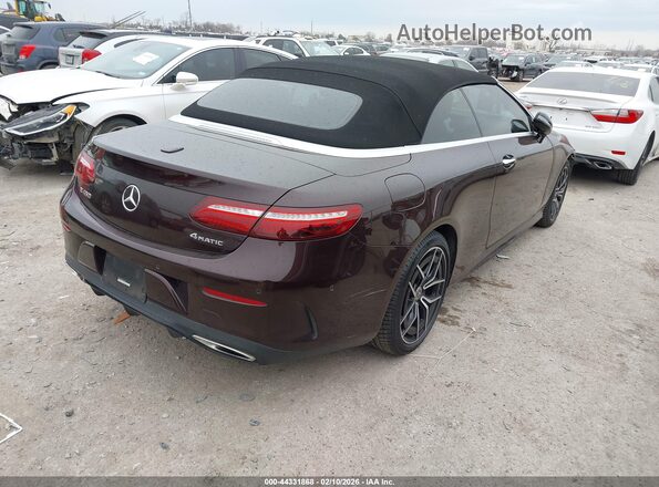 W1K1K5KB8MF159254 2021 MERCEDES-BENZ E-CLASS Maroon Tył prawy