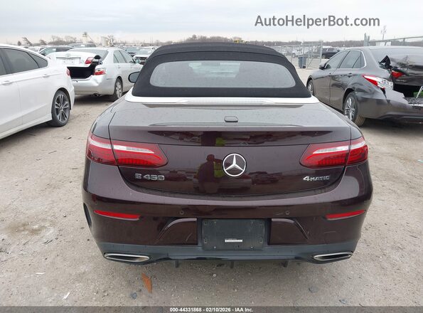 W1K1K5KB8MF159254 2021 MERCEDES-BENZ E-CLASS Maroon 