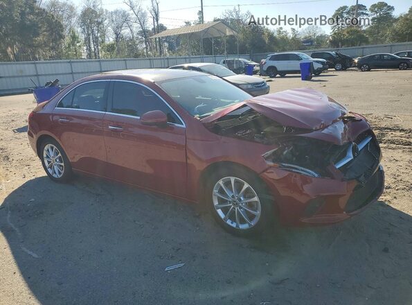 W1K3G4EB1MJ290278 2021 MERCEDES-BENZ A Красный Передняя правая четверть