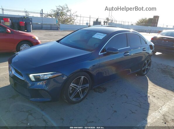 W1K3G4EB2MJ255040 2021 MERCEDES-BENZ A 220 Dark Blue Передняя левая четверть