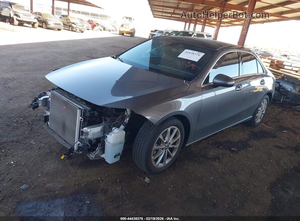 W1K3G4EB2MJ263817 2021 MERCEDES-BENZ A 220 Gray Передня ліва чверть