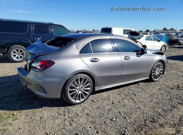 W1K3G4EB3MJ255967 2021 MERCEDES-BENZ A Gray Задня права чверть