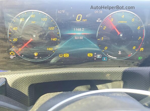 W1K3G4EB5MJ316896 2021 MERCEDES-BENZ A Gray Vista del cuadro de instrumentos