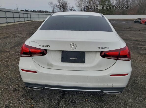W1K3G4FB8MJ269359 2021 MERCEDES-BENZ A White Հետևի տեսք