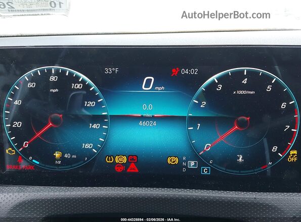W1K3G4FBXNJ341597 2022 MERCEDES-BENZ A 220 White 