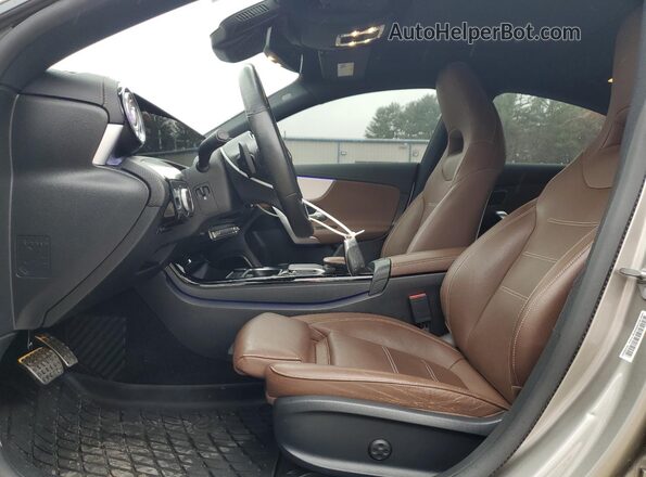 W1K5J4HB6MN164089 2021 MERCEDES-BENZ CLA-CLASS Gray Widok wnętrza z przodu