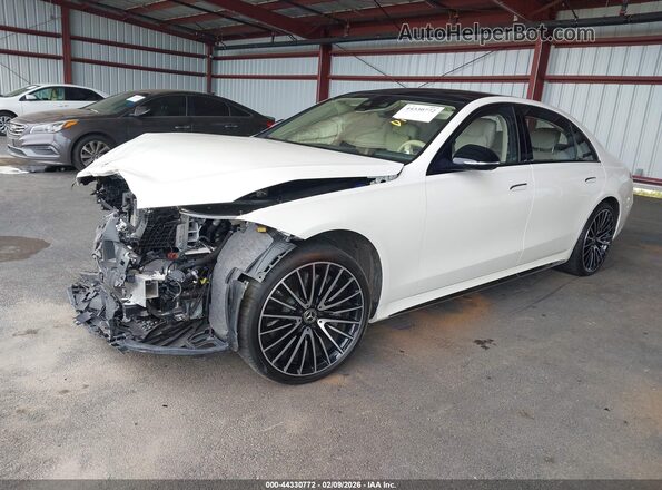 W1K6G6DB0PA208183 2023 MERCEDES-BENZ S-CLASS White წინა მარცხენა ხედი სამი მეოთხედიდან