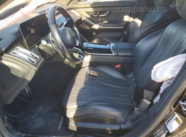 W1K6G6DB9NA100660 2022 MERCEDES-BENZ S Black Widok wnętrza z przodu