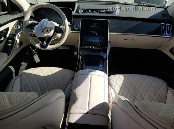 W1K6G7GB8MA059924 2021 MERCEDES-BENZ S White Առջևի վահանակի տեսք