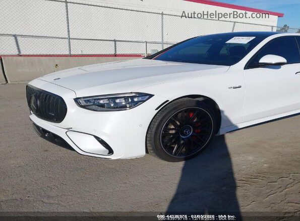 W1K6G8CB2SA322868 2025 MERCEDES-BENZ AMG S 63 E Белый Передняя левая четверть