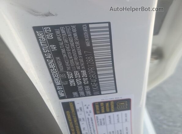 W1KAF4GB0PR128817 2023 MERCEDES-BENZ C Белый 