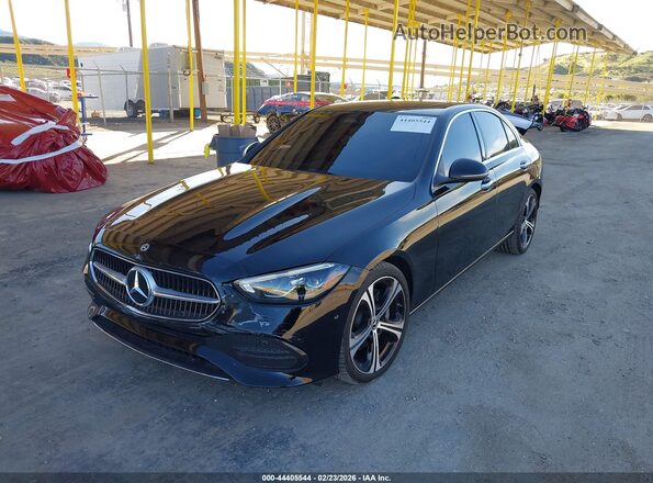 W1KAF4GB2PR128429 2023 MERCEDES-BENZ C-CLASS Black წინა მარცხენა ხედი სამი მეოთხედიდან