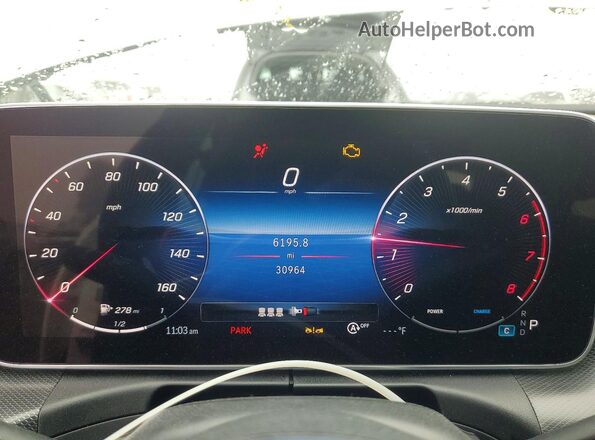W1KAF4GB5RR219357 2024 MERCEDES-BENZ C White Vista del cuadro de instrumentos