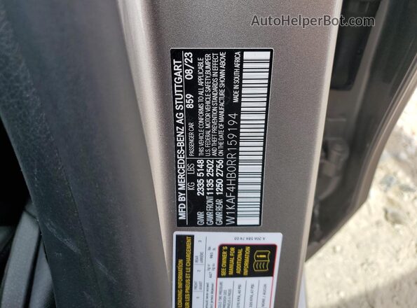 W1KAF4HB0RR159194 2024 MERCEDES-BENZ C Gold Vista del compartimento del motor
