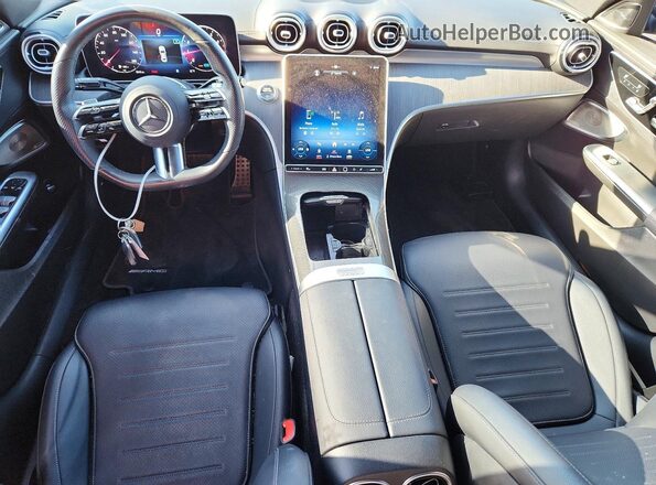 W1KAF4HB2NR016824 2022 MERCEDES-BENZ C White Dashboard view