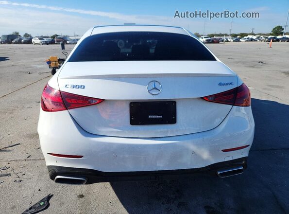 W1KAF4HB2NR016824 2022 MERCEDES-BENZ C White Rear view