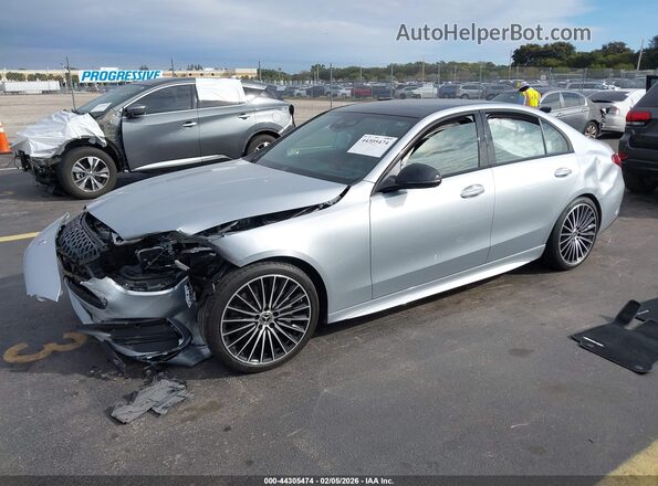 W1KAF4HB2PR096581 2023 MERCEDES-BENZ C-CLASS Silver Առջևի ձախ երեք քառորդ տեսարան