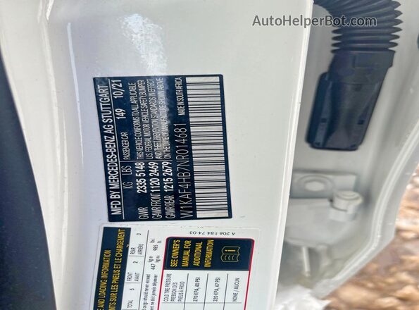 W1KAF4HB7NR014681 2022 MERCEDES-BENZ C White 