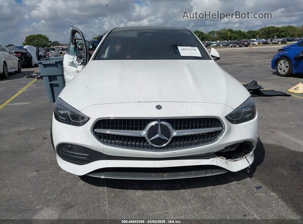 W1KAF4HBXPR126555 2023 MERCEDES-BENZ C-CLASS White Instrument cluster view