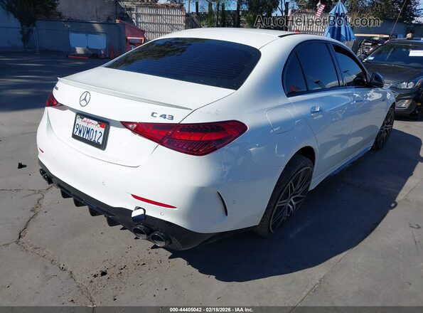 W1KAF8HB6TR309520 2026 MERCEDES-BENZ AMG C 43 White Tył prawy
