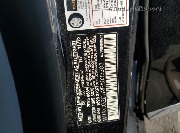W1KCG2DB2PA033303 2023 MERCEDES-BENZ EQS Black Շարժիչի բաժամունքի տեսք