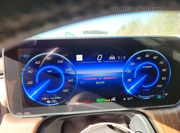 W1KCG2DB5NA009297 2022 MERCEDES-BENZ EQS Gray Instrument cluster view