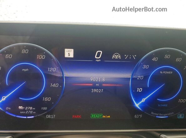 W1KCG2DB8NA013747 2022 MERCEDES-BENZ EQS Blue Instrument cluster view