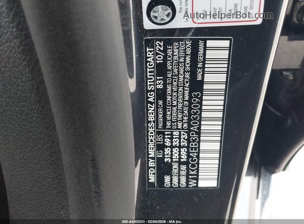 W1KCG4EB3PA033093 2023 MERCEDES-BENZ EQS 580 Gray ძრავის განყოფილების ხედი