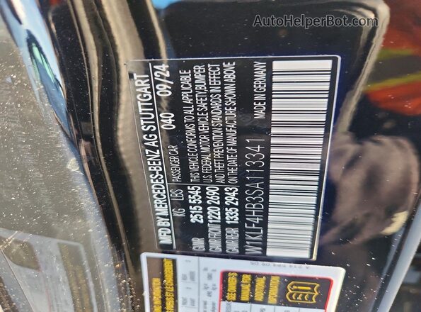 W1KLF4HB3SA113341 2025 MERCEDES-BENZ E Black Engine compartment view
