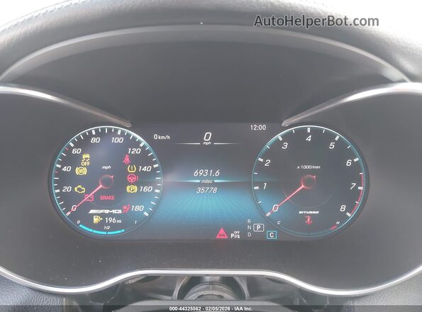 W1KWF6EB3LR571316 2020 MERCEDES-BENZ AMG C 43 Black უკანა სავარძლების ხედი