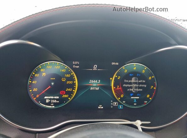 W1KWF6EB6MR631817 2021 MERCEDES-BENZ C White Widok zestawu wskaźników