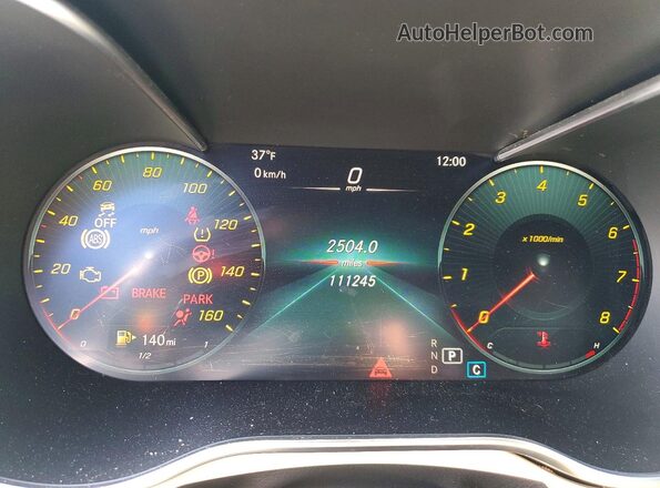 W1KWF8DB8MR652486 2021 MERCEDES-BENZ C Black Vista del cuadro de instrumentos