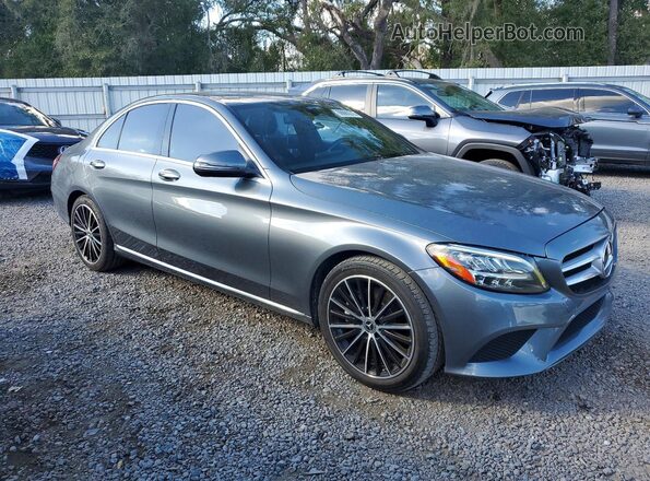 W1KWF8DBXMR646544 2021 MERCEDES-BENZ C Серый Передняя правая четверть