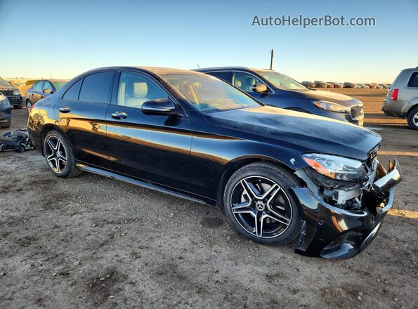 W1KWF8EB1MR631378 2021 MERCEDES-BENZ C Черный Передняя правая четверть