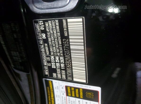 W1KWK6EB2MG077652 2021 MERCEDES-BENZ C Black 