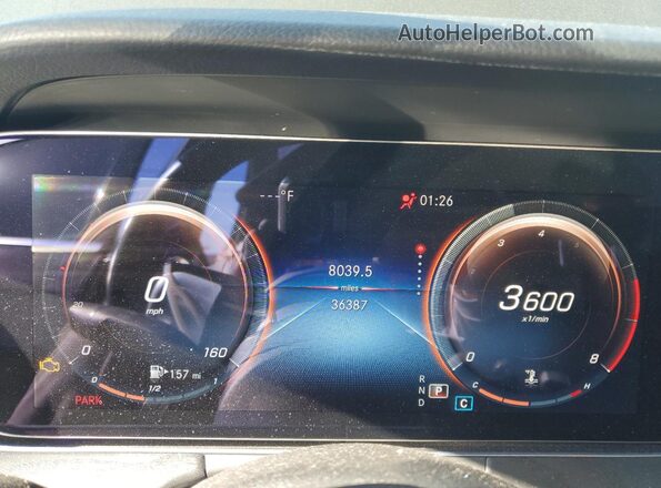W1KZF8DB0NB096018 2022 MERCEDES-BENZ E Black Widok zestawu wskaźników