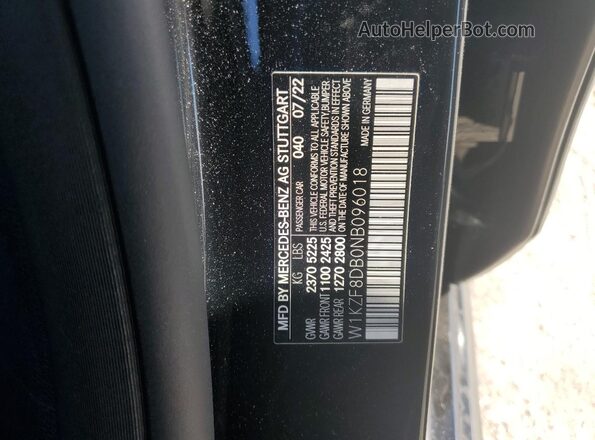 W1KZF8DB0NB096018 2022 MERCEDES-BENZ E Black Widok komory silnika