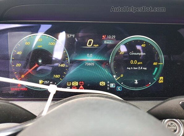 W1KZF8EB2MA915811 2021 MERCEDES-BENZ E Gray Instrument cluster view