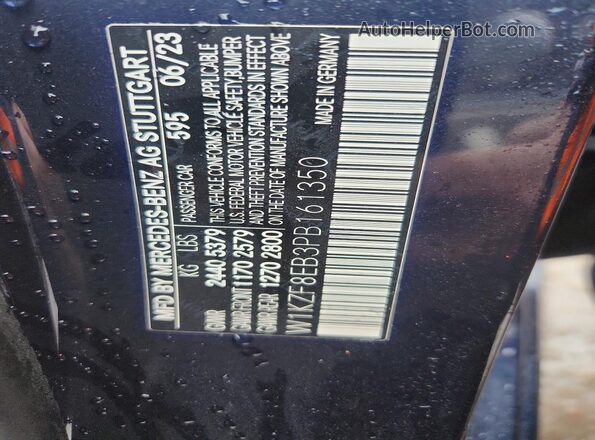 W1KZF8EB3PB161350 2023 MERCEDES-BENZ E Black Շարժիչի բաժամունքի տեսք
